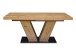 Kulissentisch >Komfort 2< in plankeneiche / asteiche Dekor - 160x76x90cm (BxHxT)