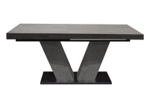 Kulissentisch >Komfort 2< ausziehbar bis 260cm, in graphit  - 160/260x76x90cm (BxHxT)