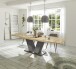 Kulissentisch >Komfort 2< in plankeneiche / graphit - 160x76x90cm (BxHxT)