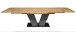 Kulissentisch >Komfort 2< in plankeneiche / graphit - 160x76x90cm (BxHxT)