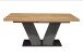 Kulissentisch >Komfort 2< in plankeneiche / graphit - 160x76x90cm (BxHxT)