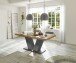 Kulissentisch >Komfort 2< in plankeneiche / graphit - 160x76x90cm (BxHxT)