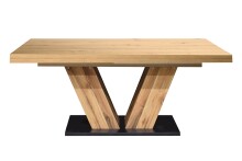 Kulissentisch >Komfort 2< in asteiche / plankeneiche - 160x76x90cm (BxHxT)
