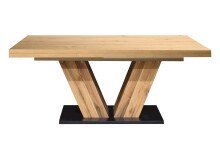 Kulissentisch >Komfort 2< in asteiche / plankeneiche - 160x76x90cm (BxHxT)