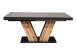 Kulissentisch >Komfort 2< in graphit / plankeneiche - 160x76x90cm (BxHxT)
