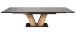 Kulissentisch >Komfort 2< in graphit / plankeneiche - 160x76x90cm (BxHxT)