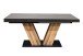 Kulissentisch >Komfort 2< in graphit / plankeneiche - 160x76x90cm (BxHxT)