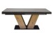 Kulissentisch >Komfort 2< in graphit / asteiche - 180x76x90cm (BxHxT)