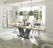 Kulissentisch >Komfort 2< in asteiche / graphit - 180x76x90cm (BxHxT)