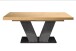 Kulissentisch >Komfort 2< in asteiche / graphit - 180x76x90cm (BxHxT)