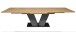 Kulissentisch >Komfort 2< in asteiche / graphit - 180x76x90cm (BxHxT)