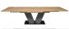 Kulissentisch >Komfort 2< in asteiche / graphit - 180x76x90cm (BxHxT)