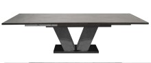 Kulissentisch >Komfort 2< in graphit  - 180x76x90cm (BxHxT)