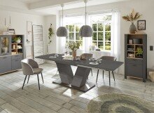 Kulissentisch >Komfort 2< in graphit  - 180x76x90cm...