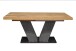 Kulissentisch >Komfort 2< in plankeneiche / graphit - 180x76x90cm (BxHxT)