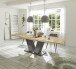 Kulissentisch >Komfort 2< in plankeneiche / graphit - 180x76x90cm (BxHxT)
