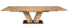 Kulissentisch >Komfort 2< in plankeneiche  - 180x76x90cm (BxHxT)