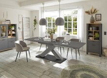 Kulissentisch >Komfort 2< in graphit - 160x76x90cm (BxHxT)