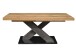 Kulissentisch >Komfort 2< in plankeneiche / graphit - 160x76x90cm (BxHxT)