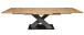 Kulissentisch >Komfort 2< in plankeneiche / graphit - 160x76x90cm (BxHxT)