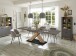Kulissentisch >Komfort 2< in graphit / plankeneiche - 160x76x90cm (BxHxT)