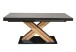 Kulissentisch >Komfort 2< in graphit / plankeneiche - 160x76x90cm (BxHxT)