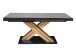 Kulissentisch >Komfort 2< in graphit / plankeneiche - 160x76x90cm (BxHxT)