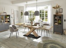 Kulissentisch >Komfort 2< in plankeneiche - 160x76x90cm (BxHxT)