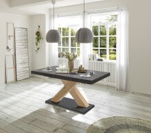 Kulissentisch >Komfort 2< in graphit / asteiche -...