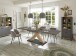 Kulissentisch >Komfort 2< in graphit / asteiche - 180x76x90cm (BxHxT)