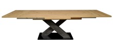 Kulissentisch >Komfort 2< in asteiche / graphit - 180x76x90cm (BxHxT)