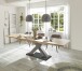 Kulissentisch >Komfort 2< in asteiche / graphit - 180x76x90cm (BxHxT)