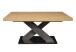 Kulissentisch >Komfort 2< in asteiche / graphit - 180x76x90cm (BxHxT)