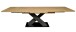 Kulissentisch >Komfort 2< in asteiche / graphit - 180x76x90cm (BxHxT)