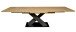 Kulissentisch >Komfort 2< in asteiche / graphit - 180x76x90cm (BxHxT)