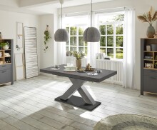 Kulissentisch >Komfort 2< in graphit - 180x76x90cm...