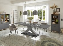 Kulissentisch >Komfort 2< in graphit - 180x76x90cm (BxHxT)