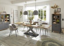 Kulissentisch >Komfort 2< in plankeneiche / graphit...