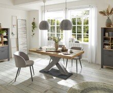 Kulissentisch >Komfort 2< in plankeneiche / graphit...