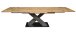 Kulissentisch >Komfort 2< in plankeneiche / graphit - 180x76x90cm (BxHxT)