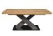 Kulissentisch >Komfort 2< in plankeneiche / graphit - 180x76x90cm (BxHxT)