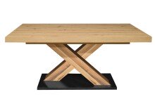 Kulissentisch >Komfort 2< in asteiche / plankeneiche - 180x76x90cm (BxHxT)