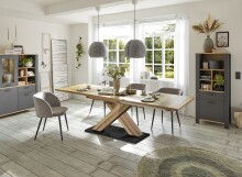 Kulissentisch >Komfort 2< in plankeneiche  - 180x76x90cm (BxHxT)