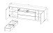 Lowboard >Core< in weiß supermatt Dekor, MDF, Spannplatte - 240x77x44cm (BxHxT)