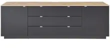 Lowboard >Core< in schwarz supermatt Dekor, MDF,...