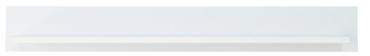 Wandboard >Core< in weiß supermatt Dekor, MDF, Spannplatte - 120x16x22cm (BxHxT)