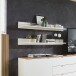 Wandboard >Core< in weiß supermatt Dekor, MDF, Spannplatte - 120x16x22cm (BxHxT)