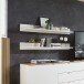 Wandboard >Core< in weiß supermatt Dekor, MDF, Spannplatte - 120x16x22cm (BxHxT)