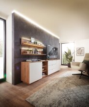 Wandboard >Core< in Artisan Eiche Dekor, MDF, Spannplatte - 120x22x23cm (BxHxT)
