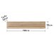 Wandboard >Core< in Artisan Eiche Dekor, MDF, Spannplatte - 120x22x23cm (BxHxT)